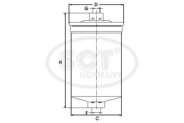 SCT GERMANY Топливный фильтр ST 305